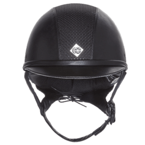 Ayr8 Plus Leather Look Riding helmet Charles Owen