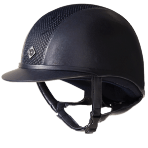 Ayr8 Plus Leather Look Riding helmet Charles Owen